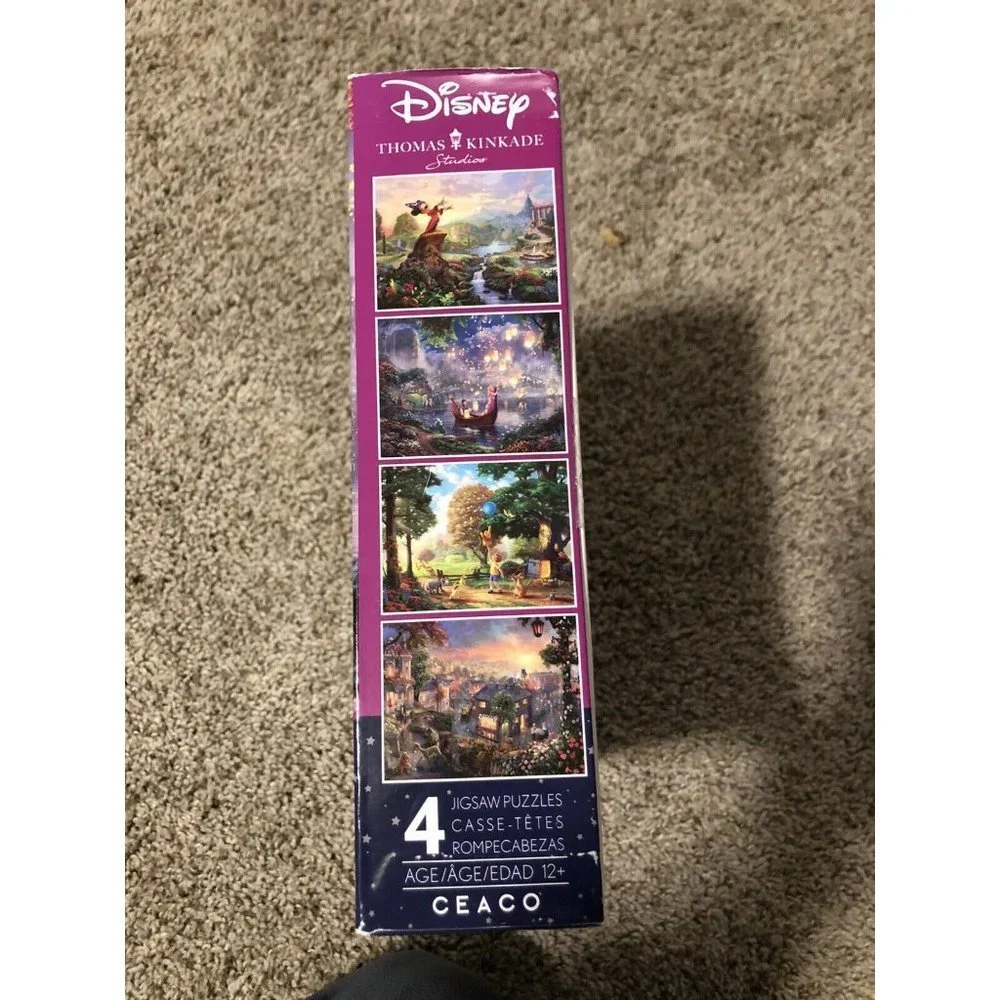 Disney - Thomas Kinkade Jigsaw puzzles 4 in 1 Multipack (4) 500 pc puzzles New